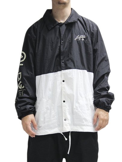 Jaqueta Corta Vento Masculina LRG Classic - Preto/Branco