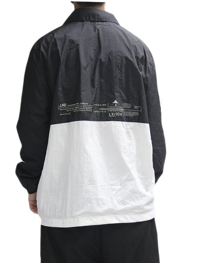Jaqueta Corta Vento Masculina LRG Classic - Preto/Branco