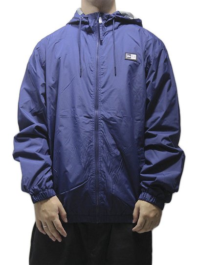 Jaqueta Corta Vento Masculina New Era Logo Box - Marinho