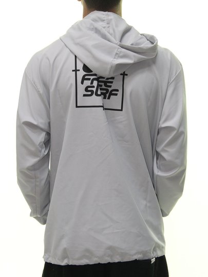Jaqueta Freesurf Business Alvo Corta Vento Manga Longa - Cinza