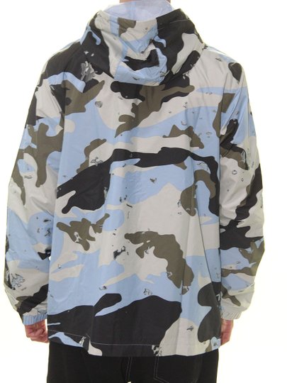 Jaqueta Masculina Adidas Quebra Vento Camo Wb Fz Manga Longa com Capuz - Camuflado