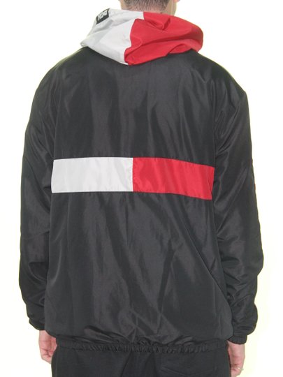 Jaqueta Masculina DGK Crossover Windbreaker Manga Longa - Preto/Vermelho