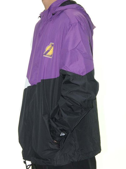 Jaqueta Masculina New Era Under Dance Cut Loslak Manga Longa Aberta Estampada - Roxo/Preto