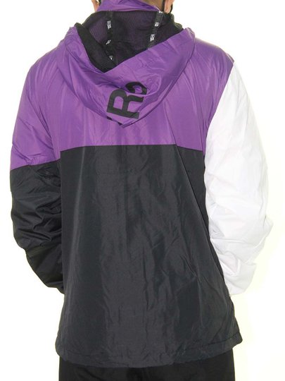 Jaqueta Masculina New Era Under Dance Cut Loslak Manga Longa Aberta Estampada - Roxo/Preto