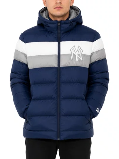 Jaqueta Masculina New Era Yankees Azul - Cinza/Branco