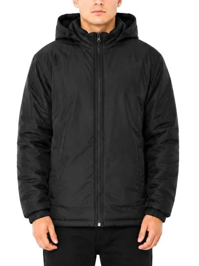 Jaqueta Masculina Session Bomber Com Touca 03 - Preto