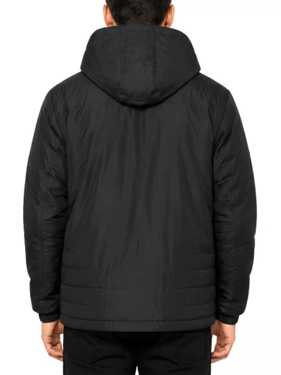 Jaqueta Masculina Session Bomber Com Touca 03 - Preto