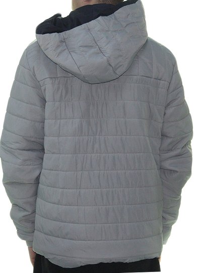 Jaqueta Masculina Session Bomber Com Touca 07 - Cinza/Marinho