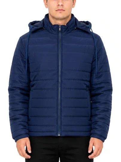 Jaqueta Masculina Session Bomber Com Touca 09 - Marinho