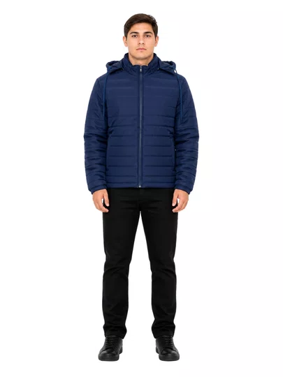 Jaqueta Masculina Session Bomber Com Touca 09 - Marinho