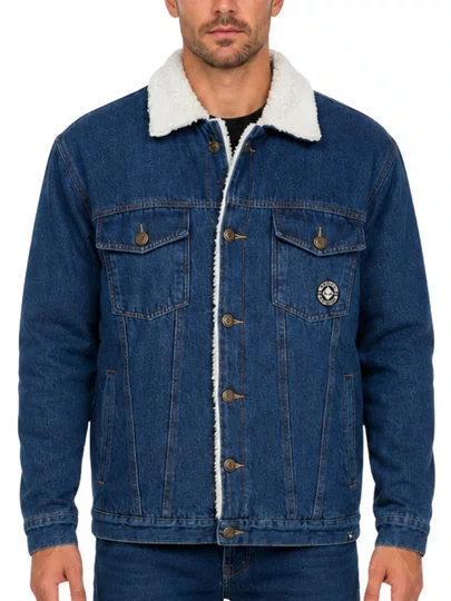 Jaqueta Masculina Session Peluciada Og Winter - Jeans Azul