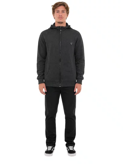 Jaqueta Masculina VLCS Circle Manga Longa com Capuz - Preto