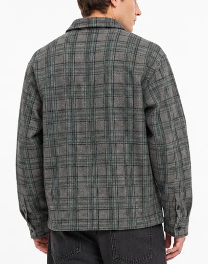 Jaqueta Masculina Wats Xadrez Patrik - Xadrez Cinza/Verde
