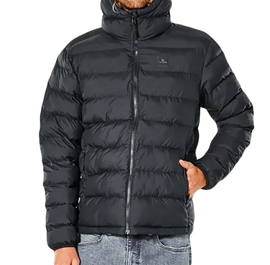 Jaqueta Rip Curl Anti Series Elite Puff Hoodie - Preto