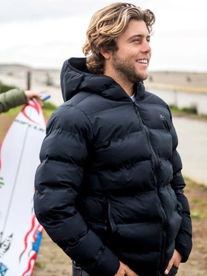 Jaqueta Rip Curl Anti Series Elite Puff Hoodie - Preto