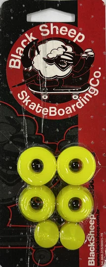 Kit Chupeta mais 4 Amortecedores Black Sheep – Amarelo