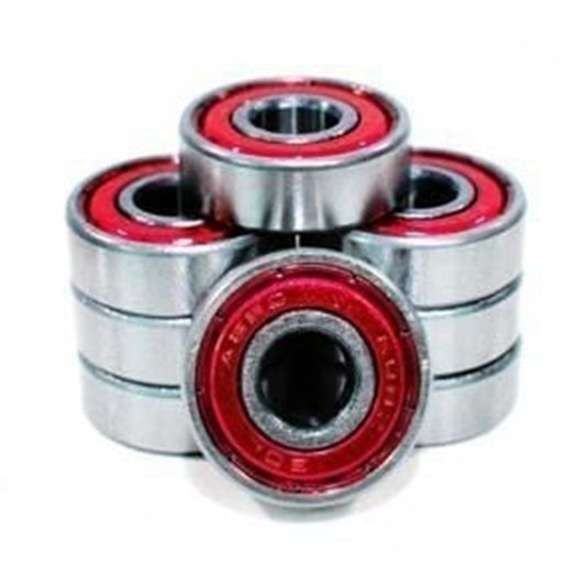Kit com 8 Rolamentos de Skate e 4 Espaçador Black Sheep Abec 5