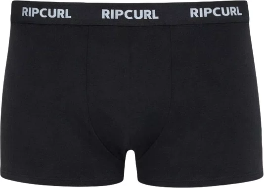kit Cueca Boxer Rip Curl 3 Peças - Black/White