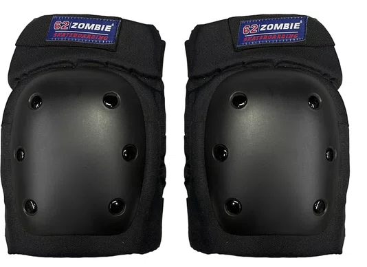 Kit Proteção 62 Zombie Skateboarding Joelheira/Cotoveleira/Wrist Guard - Preto