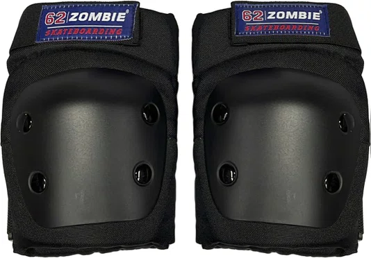 Kit Proteção 62 Zombie Skateboarding Joelheira/Cotoveleira/Wrist Guard - Preto