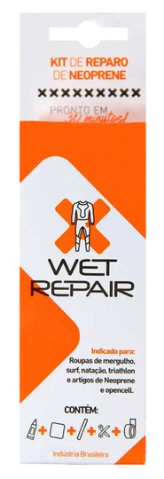 Kit Reparador Wet Repair para Roupas de Borracha