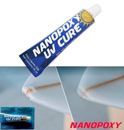 Kit Reparo para Prancha de Surf Nanopoxy UV Epoxy PU