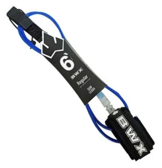 Leash Banana Wax Regular 6 Pés 6mm 2 Distorcedores - Azul