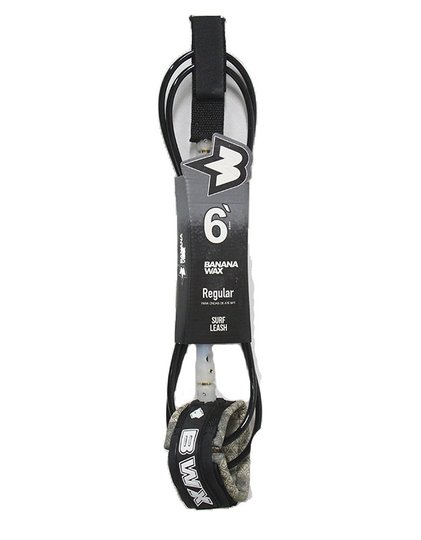 Leash De Surf Banana Wax Regular 6 Pés - Preto Camuflado