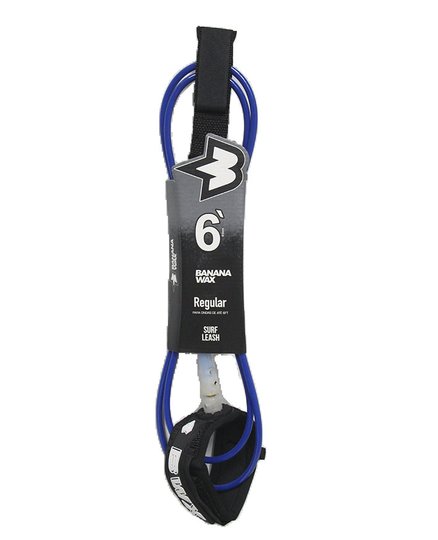 Leash Para Surf Banana Wax Regular 6 Pés - Azul
