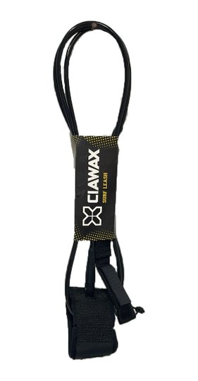 Leash Para Surf Ciawax 8 Pés Pro - Preto