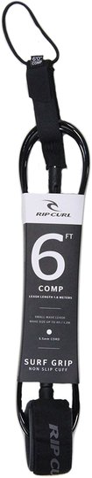 Leash Rip Curl Comp 6'0 Surf Grip - Preto