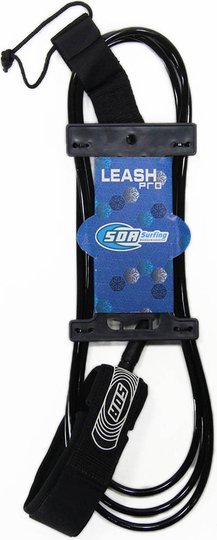 Leash SDA 10 Pés Longboard com 2 Distorcedores - Preto