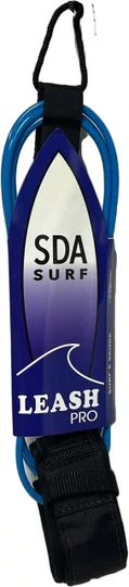 Leash SDA para Prancha de Surf Competição 6 Pés 2 Distorcedores - Preto/Azul