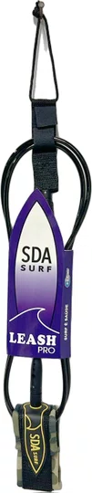 Leash SDA para Prancha de Surf Regular 6 Pés 2 Distorcedores - Preto/Camuflado