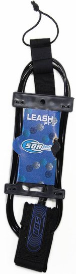 Leash SDA Regular Regular com 2 Distorcedores 8" - Preto/Azul
