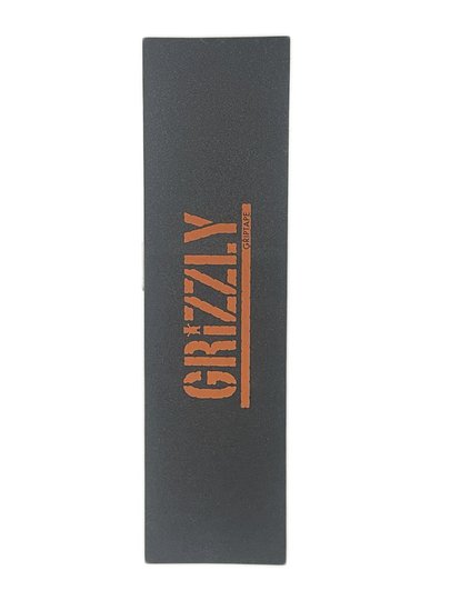 Lixa Grizzly Logo - Preto/laranja