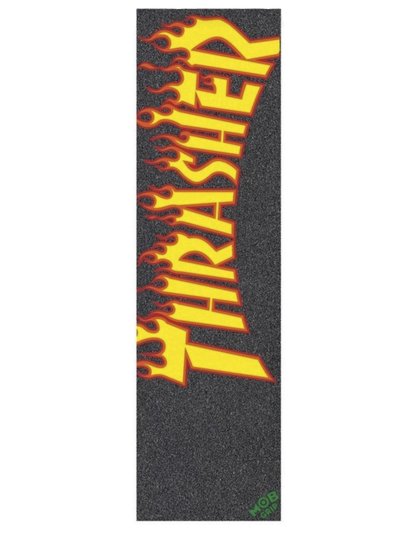 Lixa Importada Mob Grip X Thrasher Flame - Preto