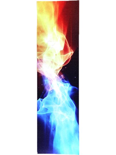 Lixa Para Skate Blacksheep Importada Fire And Water - Laranja/Azul
