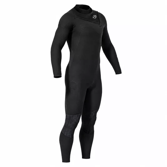 Long John Mormaii Kombat 3/2 mm Chest Zip Vedado 4x mais flexível - Preto