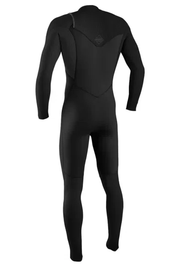 Long John O'Neill Hyperfreak Chest Zip 3/2 mm CZ Full - Black/Black