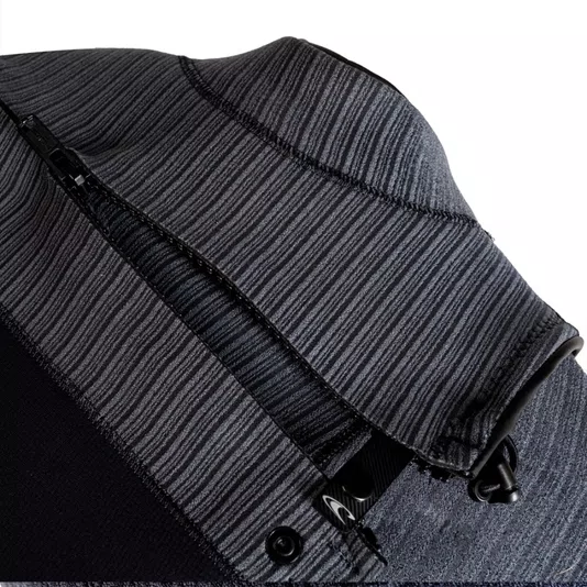 Long John O'Neill Hyperfreak Chest Zip 3/2 mm CZ Full - Black/Black