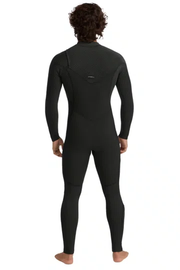 Long John O'Neill Hyperfreak Chest Zip 4/3 mm CZ Full - Black/Black