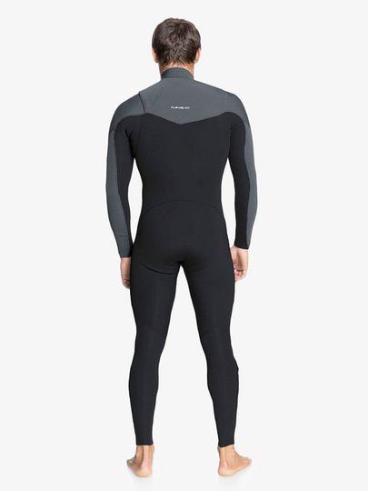 Long John quiksilver Everyday Sessions 3/2mm Chest zip - Black gun Metal