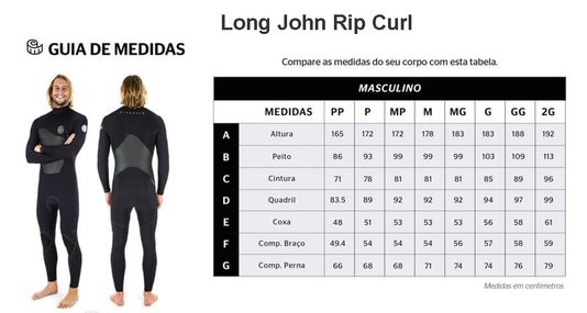 Long John Rip Curl Dawn Patrol 2/2 Chest Zip GB - Black