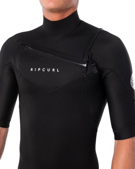 Long John Rip Curl Dawn Patrol 2/2 Chest Zip GB - Black