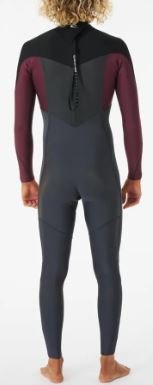Long John Rip Curl Dawn Patrol 3/2 GB - preto/chumbo/bordo
