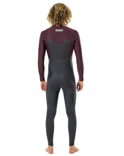 Long John Rip Curl Dwp 3/2mm Chest Zip - Wine