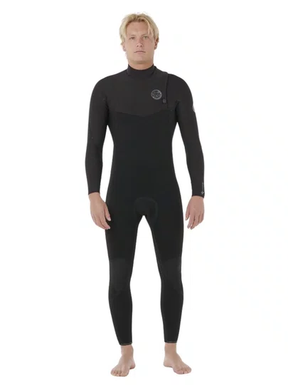 Long John Rip Curl FlashBomb PRO E7 3/2mm Zip Free - Black