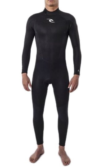 Long John Rip Curl Mens Freelite 32 Back Zip - Black 