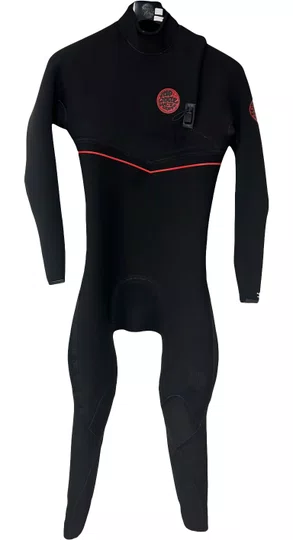 Long John Rip Curl Seminovo FlashBomb Fusion 32GB Z/Free - Black/Red